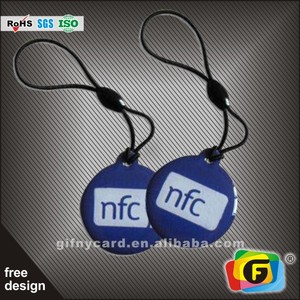 Tùy chỉnh kích thước sang trọng tag215 NFC Tag NFC Nhãn thẻ <span class=keywords><strong>chip</strong></span> 13.56 MHz NFC Tag - Product Image 2