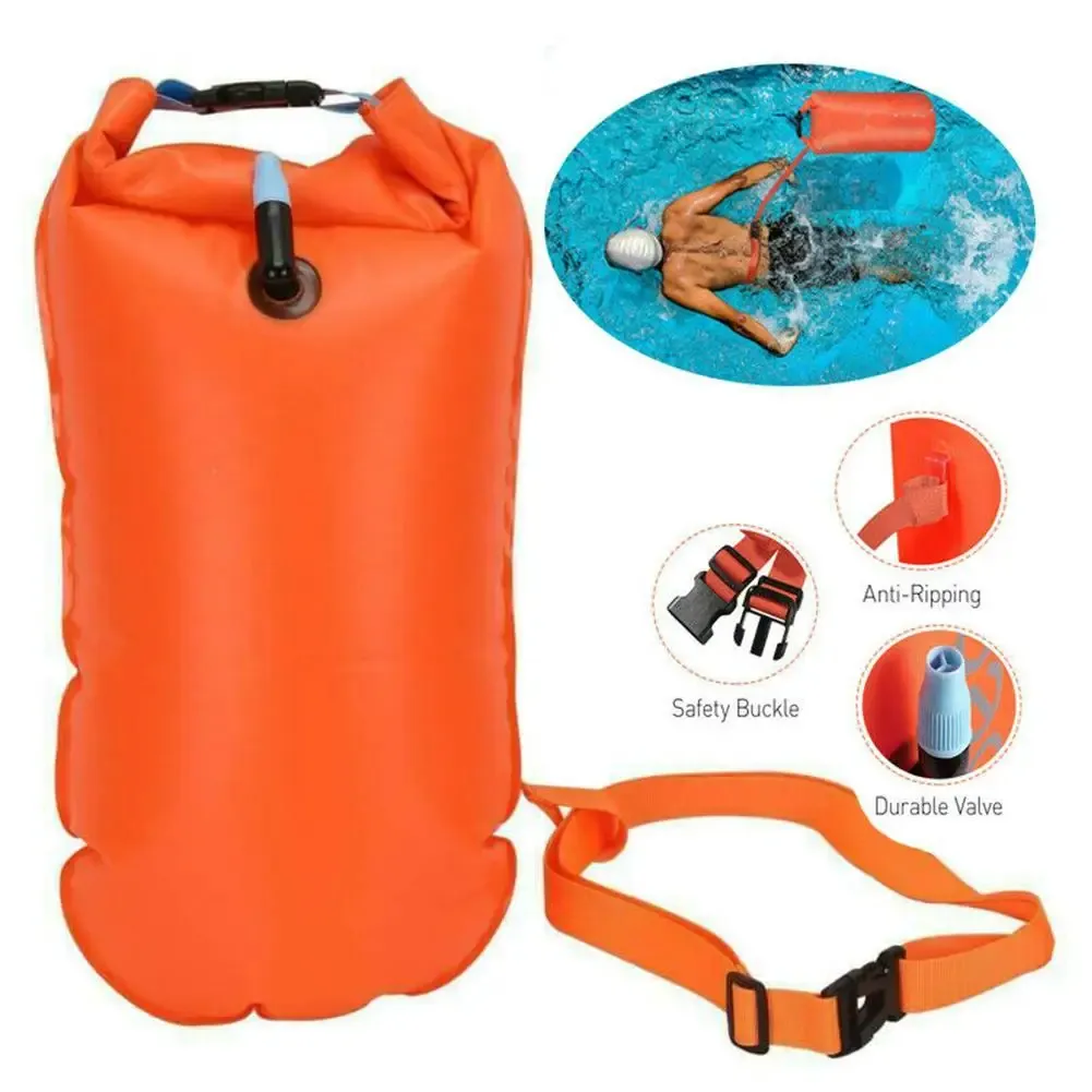 OEM الغوص العائم سباحة المياة المضادة للماء حقيبة مع صمام نفخ الترياتلون المفتوحة المياة السباحة المضادة للماء كيس الهواء الجاف