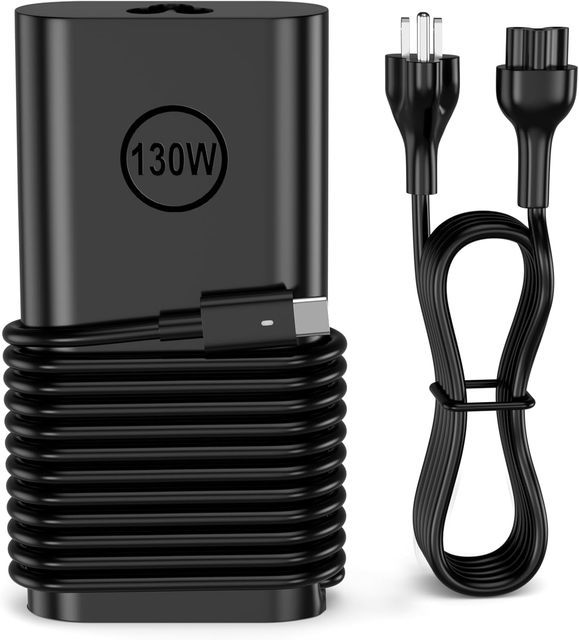 130W USB C Laptop Charger Compatible with Dell Precision 5570 5560 5550 5530 5760 5750 3560 Latitude 7410 7310 7210 9410 9510