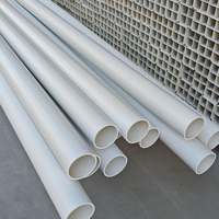 Conduit de télécommunications en PVC-U DN32-DN110, paroi de 2,0-3,0 mm, haute pression, durable, haute densité, pour communication souterraine par fibre optique