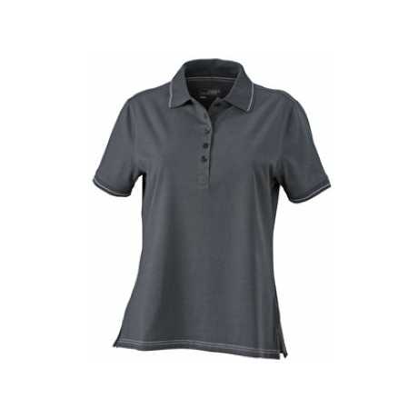 High Quality Ladies' Elastic for Polo Shirt Contrast Stripes Breathable Knitted T-Shirt Casual Print Long Short Available Variou
