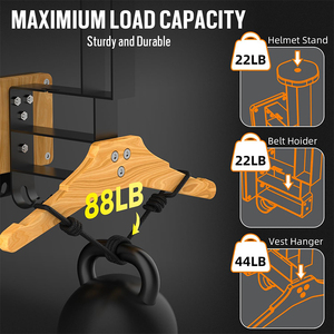 1 Pack Support de Présentation et de Rangement pour Casque de <span class=keywords><strong>Moto</strong></span>, Football, Vélo, Course, Vêtements de Sport et Équipement Sportif - Product Image 4