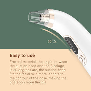Appareil électrique de nettoyage des points noirs et des pores en silicone avec 4 têtes interchangeables pour les lèvres – Éliminateur de points noirs - Product Image 2
