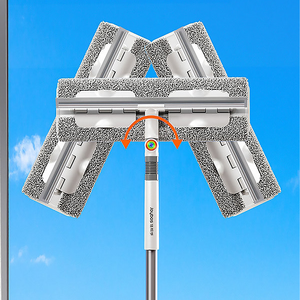 Joybos giá rẻ Microfibre vải cửa sổ sạch hơn dài xử lý chuyên nghiệp đa sử dụng Xoay squeegee kính cửa sổ làm sạch gạt nước - Product Image 4