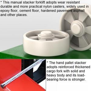 Modern Design Hydraulische Handmatige Pallet Stacker Afdichting Oliecilinder Magazijn Stacker Bereiken Stacker Prijs - Product Image 5