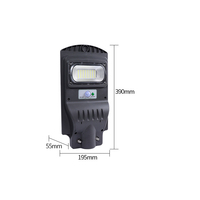 Lampadaire LED extérieur modulaire en plastique, indice de protection IP65, 192 LED, batterie au lithium, lumière naturelle, angle de faisceau 135x75