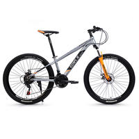 Vélo de montagne en acier 29 pouces, 21 vitesses, frein à disque, fourche à suspension, pédale ordinaire, léger, grande taille pour homme, cadre rigide en aluminium
