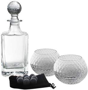 Juego de decantador de cristal de Whisky, <span class=keywords><strong>Set</strong></span> de dos bolas de cristal, en caja de madera, alta calidad, superventas - Product Image 3