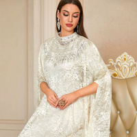 Robe de soirée longue en dentelle perlée faite à la main, grande taille, pour femme, idéale pour l'été, les fêtes, les mariages et les bals de promo
