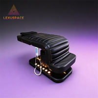 Table de beauté multi-positions avec dossier réglable, conception ergonomique pour un confort client ultime en massage et en esthétique