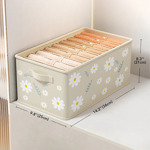 Joybos panier de rangement pliable en <span class=keywords><strong>toile</strong></span> et tissu avec poignées en plastique grand fournisseur OEM doré boîte de rangement pour vêtements et pantalons en gros - Product Image 6