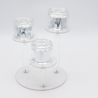 Envases de Plástico Transparente Personalizados con Tapa de Rosca Hermética de 24 mm, Diseño de Doble Hélice, para Polvo de Carbón y Cosméticos