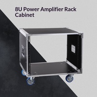 Rack de transport simple en aluminium blanc pour amplificateur, équipement audio domestique et KTV, avec 8/12/16 espaces