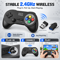 Manette de jeu sans fil Data Frog PC07, contrôleur rétro, 2 joueurs, contrôleur de jeu Plug & Play pour PC DInput, émulateurs Android
