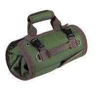 Sac à outils multifonctionnel enroulable, rangement pour matériel de jardin et d'électricien, grande capacité, poches zippées, organisateur de trousse d'urgence