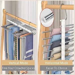 Percha Multifuncional para Pantalones, 5 o 9 Niveles, Telescópica, Plegable, Mágica, para Organización - Product Image 4