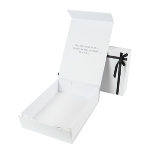 Crown Win Luxury Packaging Clothes Moving Boxes with Ribbon Caja Misteriosa Wedding Favor Magnetic Folding Gift <b>Sets</b> Paper Boxes - Product Image 2