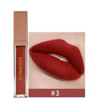 En stock, Vente en gros transfrontalière de Gloss à lèvres liquide, Baume à lèvres peel-off, Gloss à lèvres velours mat MEILIANKAI, Non-transfert sur la tasse, OEM