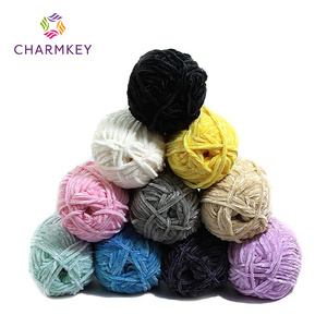 Fil <span class=keywords><strong>de</strong></span> <span class=keywords><strong>Chenille</strong></span> Chunky Coloré <span class=keywords><strong>de</strong></span> Fabricant Super Doux Fil <span class=keywords><strong>de</strong></span> Velours pour Bébé au Crochet - Product Image 1