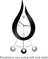 Grande horloge murale de décoration moderne, horloge de salon mur acrylique goutte d'eau décoration silencieuse adaptée à la chambre familiale kitc