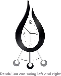 Reloj de pared de decoración moderna y grande, para sala de estar, gota de agua acrílica, silencioso, adecuado para dormitorio familiar, kitc - Product Image 4