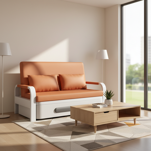 Sofá Cama Compacto Moderno para Habitación <span class=keywords><strong>de</strong></span> Invitados, Futón Plegable con Almacenamiento, Fácil Montaje, Estructura Metálica y Tapicería <span class=keywords><strong>de</strong></span> Tela - Product Image 3