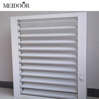 Fenêtres à persiennes en aluminium, persiennes en alliage d'aluminium, fenêtre à persiennes en aluminium pour hôtel, villa, résistantes aux intempéries