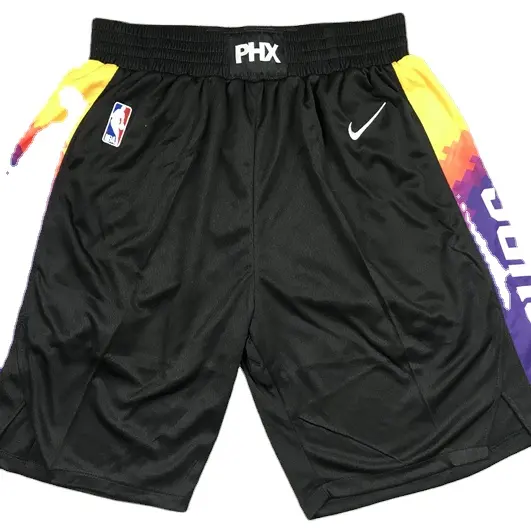 2021 USA Jersey Shorts Men Basketball Finals SUNS Basketball Chris Paul BLACK Purple Game Shorts