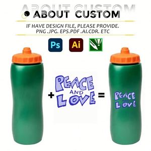 Custom Logo BPA Free 1000ml <b>Plastic</b> <b>Squeeze</b> <b>Bottle</b> Wholesale Custom Drinking Cup 32oz Cycling Sports <b>Squeeze</b> Water <b>Bottle</b> - Product Image 3