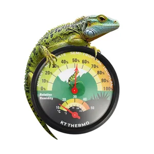 Thermomètre Hygromètre HEDAO pour Reptiles et Lézards, avec Ventouse et Ruban Adhésif, Sans Pile, pour Terrarium et Boîte d'Élevage d'Animaux, Fabriqué en Chine Continentale - Product Image 1