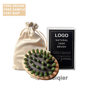 Herramienta de masajeador con logotipo personalizado para cuerpo y cara Spa Desintoxicación facial Herramienta para el cuidado de la salud Cepillo para aliviar la fatiga muscular - Product Image 1