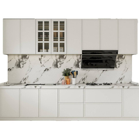 Meubles de cuisine de luxe modernes en bois massif, prêts à assembler, ensembles complets, rangement, armoire de cuisine modulaire en chêne sur mesure