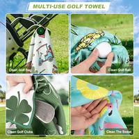 Diseño del fabricante Toalla de golf personalizada Imán Toalla de golf Caddy Toalla de golf magnética Logotipo personalizado