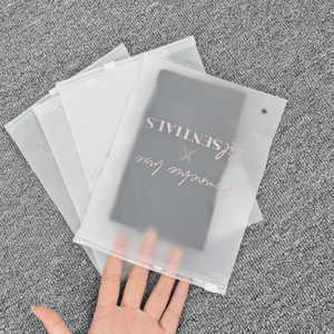 Vestiti per bambini sacchetti di plastica con cerniera e Slider smerigliato poli borsa con cerniera per abbigliamento biancheria intima trucco plastica borse con logo - Product Image 4