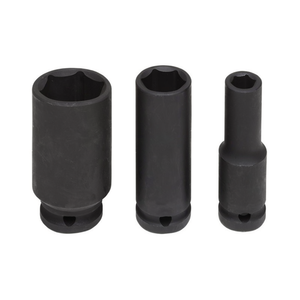 Jeu de clés à douille à chocs Fervi 10 mm 12 mm 14 mm à encoche profonde pour réparation automobile - Product Image 2