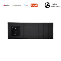 Prise murale intelligente Tuya Zigbee 3.0 EU Schuko avec USB Type-C et interrupteur intelligent, prise intelligente 16A compatible avec Alexa Google