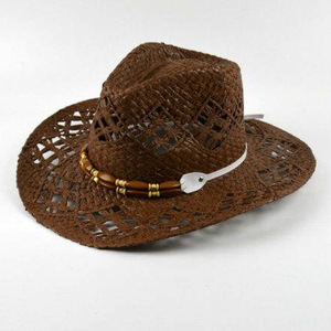 Sombrero de Vaquero de Paja Rosa Estilo Western con Logotipo Personalizado en Oferta - Product Image 4