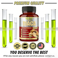 Capsules d'extrait de racine de maca Énergie naturelle et stimulation de l'endurance Soutien à l'équilibre hormonal pour les hommes et les femmes OEM ODM Étiquetage privé