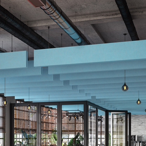 Thiết kế hiện đại bị đình chỉ Pet Acoustic vách ngăn trong nhà Studio gạch trần âm thanh hấp thụ cho khách sạn cách âm hội trường - Product Image 1