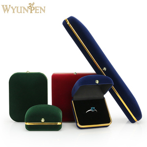 PUG Personalizzato di disegno Dei Monili del pacchetto della scatola di oro <span class=keywords><strong>argento</strong></span> timbro Logo Personalizzato Contenitore di Monili per la collana del braccialetto anello - Product Image 2