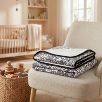 Couverture pour enfants lavable à motifs de dessins animés, 100x140cm, mélange de laine de qualité supérieure à 95%, jeté décoratif pour enfants