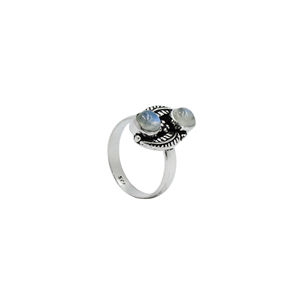 <b>Turquoise</b> Gemstone 5mm Cut 925 Silver Oxidised Bohemian Style Bezel Setting Handmade Unisex Wedding <b>Ring</b> Women Girls New Arrival - Product Image 1