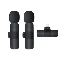 2022 Amazon 1 ila 2 Mini yaka mikrofonu C tipi taşınabilir Clip-on gürültü canlı Video akışı iPhone 13