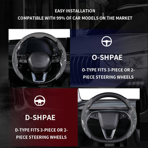 Protecteur de <span class=keywords><strong>volant</strong></span> en fibre de carbone polie durable, housse de <span class=keywords><strong>volant</strong></span> de luxe en cuir souple de qualité supérieure pour <span class=keywords><strong>Ford</strong></span> <span class=keywords><strong>Fiesta</strong></span> Mk7 - Product Image 5