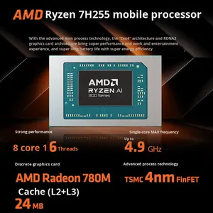 โน้ตบุ๊กเกมมิ่งโลหะรุ่นใหม่ Mechanical Yilong16X 2.5K (R7 H255 300HZ ภาษาอังกฤษ) Yilong 16x Mechanical Laptop ขนาด 16 นิ้ว - Product Image 3