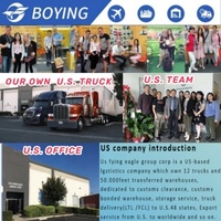 Agent de transit international Boying Logistics pour le fret maritime et aérien Canada/États-Unis/Mexique Services LCL + Transport routier (5-8 jours)
