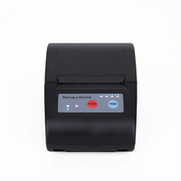 Imprimante thermique portable 58 mm, mini imprimante thermique de reçus, imprimante de codes-barres sans fil Bluetooth, machine d'impression de factures, Android IOS