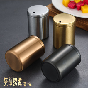 Stainless Steel Toothpick Holder Cylinder Metal Durable For Restaurant Hotel Commercial Use - Product Image 3