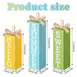 Best-Selling Summer Country-Style <b>Wooden</b> Desktop Ornament for Home Dcor Hello Summer <b>Wooden</b> Staircase Wall <b>Sign</b> Cross-Border - Product Image 5