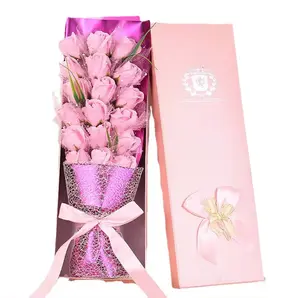 Großhandel handgefertigte Feature-Blumenboxen aus Wellpappe Luxus-Geschenkverpackung Versandtasche Versand Blumenbox